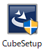 1.上記【ダウンロード方法】で保存した「CubeSetup」をダブルクリックします。